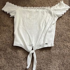 Crop top off the shoulder